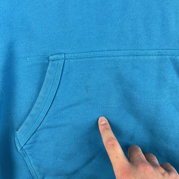 Nike Air Pivot Blue Short Sleeve Sweatshirt Hoodie Jacket L Tech Fleece (Read) - Picture 10 of 16